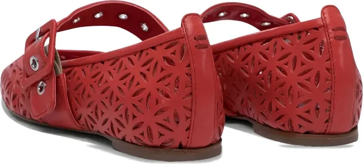 Laser-Cut Buckle Ballet Flats - Image 3