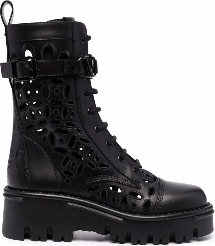 Laser-Cut Combat Boots