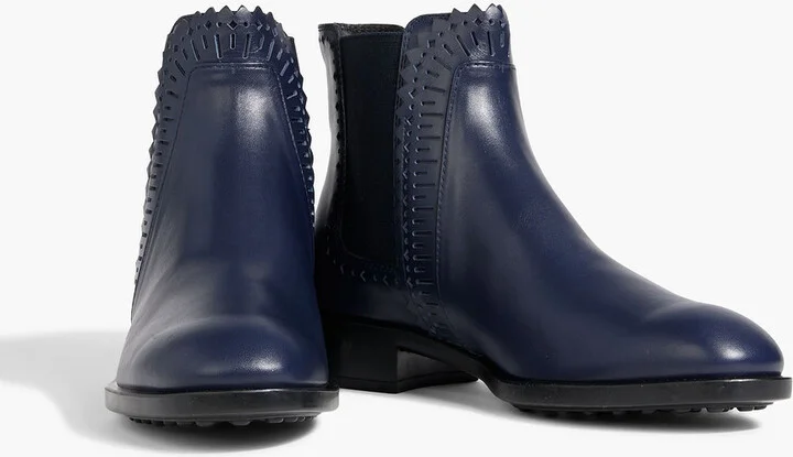 Laser-cut leather Chelsea boots - Image 2