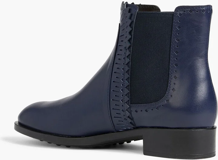 Laser-cut leather Chelsea boots - Image 3