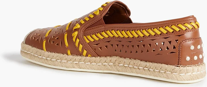 Laser-cut leather espadrilles - Image 3