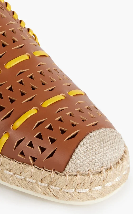 Laser-cut leather espadrilles - Image 4
