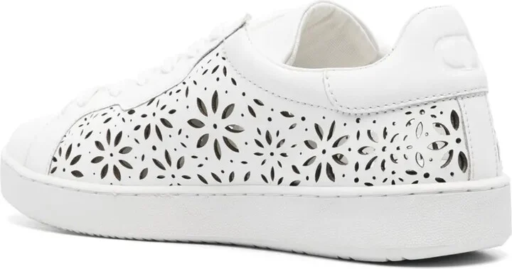 Laser-Cut Leather Sneakers - Image 3