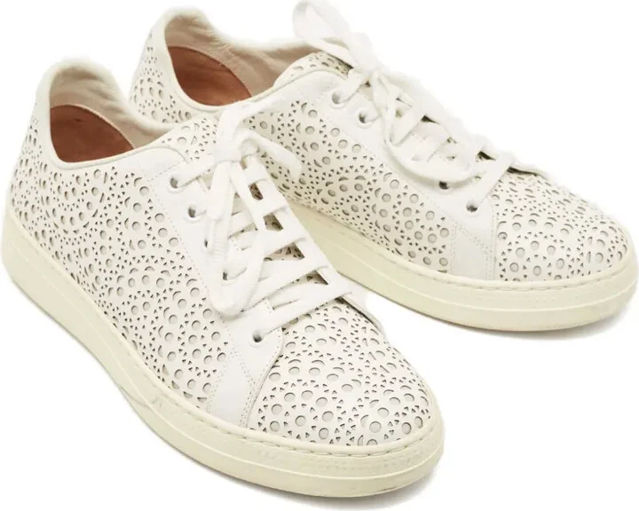 Laser-Cut Low-Top Sneakers - Image 5