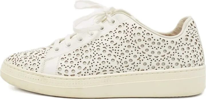 Laser-Cut Low-Top Sneakers