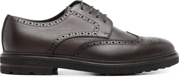 laser-cut Oxford shoes