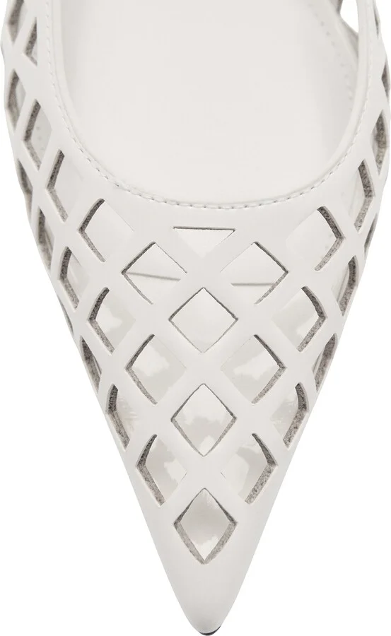 Laser Cut Pointed Toe Slingback Pump - Image 3