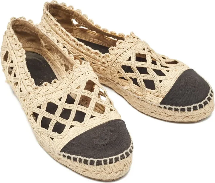 Laser-Cut Raffia Espadrilles - Image 2