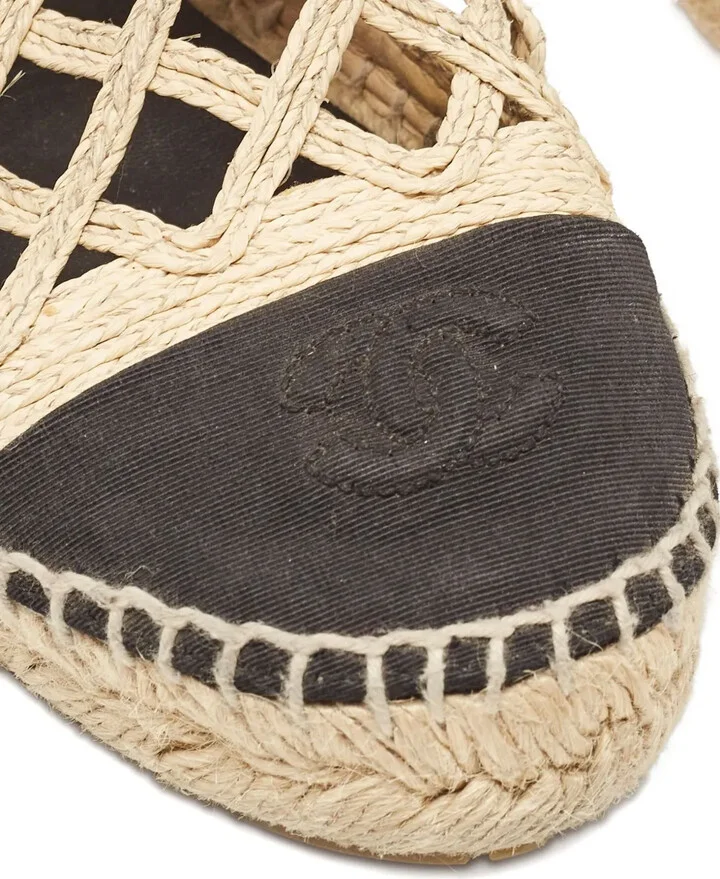 Laser-Cut Raffia Espadrilles - Image 5
