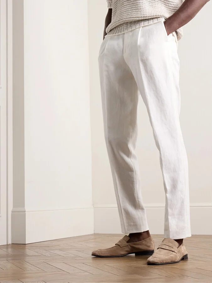 L'Asola Suede Penny Loafers - Image 2
