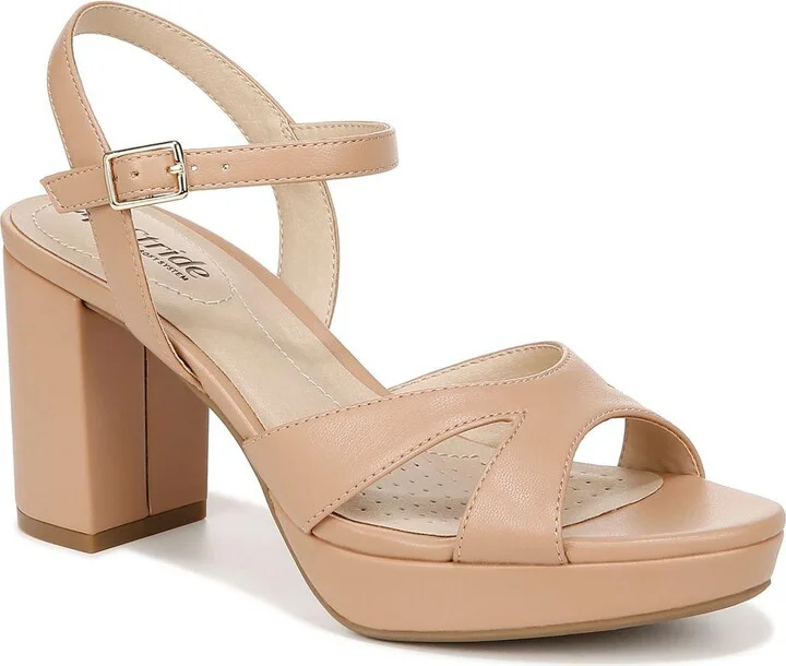 Last Dance 4 Womens Denim Ankle Strap Block Heels