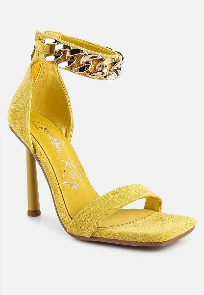Last Sip Micro Suede High Heel Sandals Women - Image 3