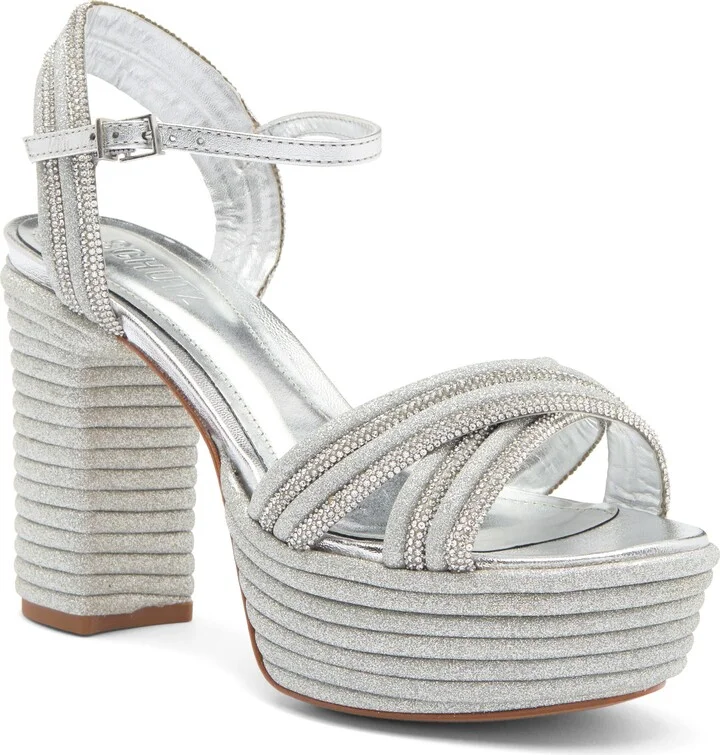 Latifah Glam Rhinestone Platform Sandal