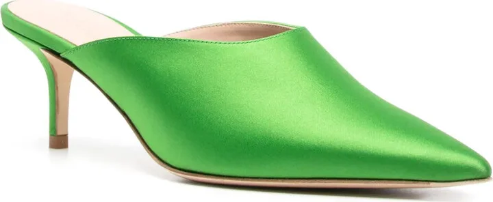Laura 60mm satin mules - Image 2