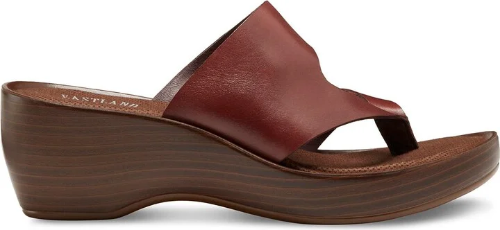 Laurel Leather Platform Wedge Sandal - Image 4