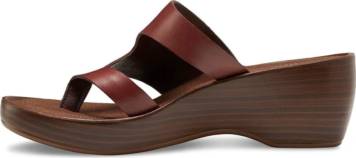 Laurel Leather Platform Wedge Sandal - Image 8