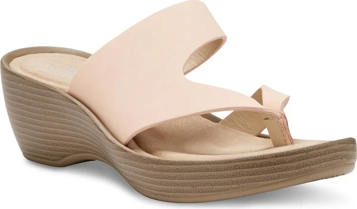 Laurel Leather Platform Wedge Sandal