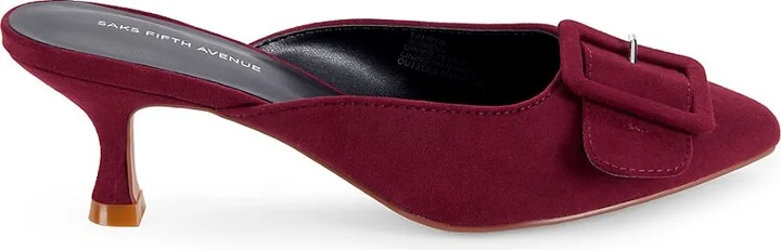 Lauren 63MM Kitten Heel Mules