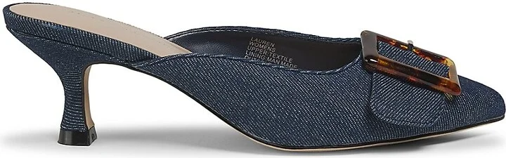 Lauren 63MM Kitten Heel Mules
