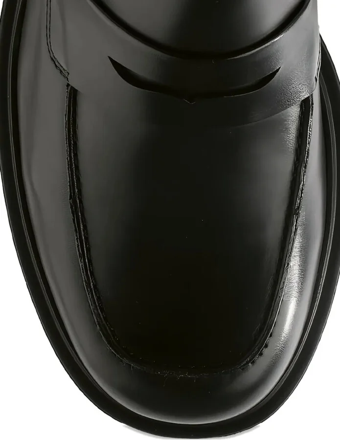 Lauren block-heel leather loafers - Image 5