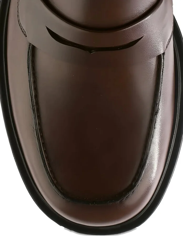 Lauren chunky-sole leather loafers - Image 5