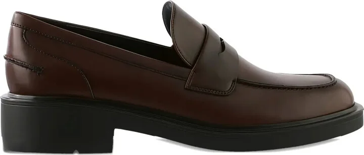 Lauren chunky-sole leather loafers