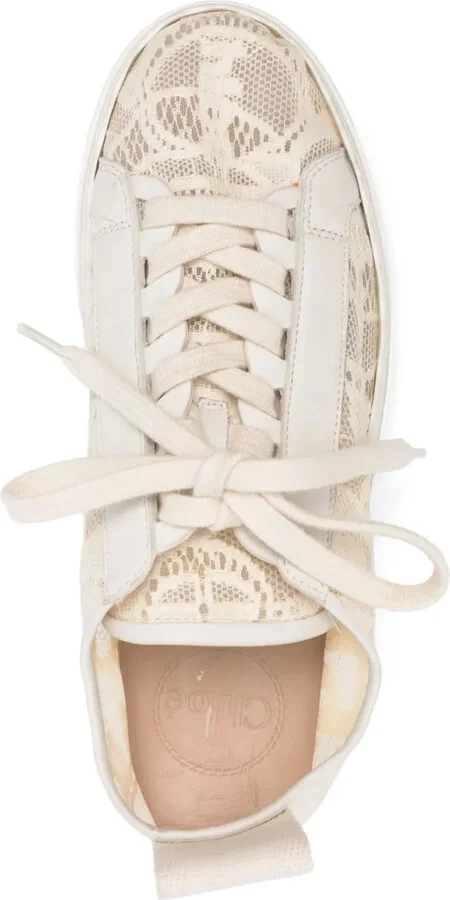 Lauren lace-detail sneakers - Image 4