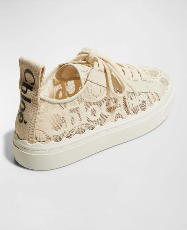 Lauren Logo Lace Low-Top Sneakers - Image 3