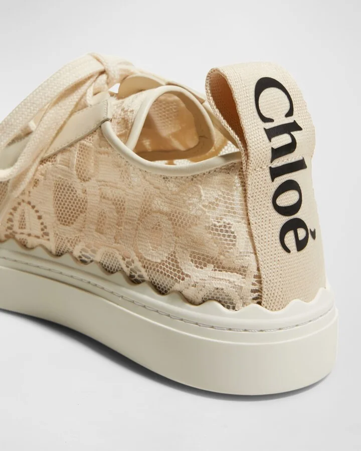 Lauren Logo Lace Low-Top Sneakers - Image 4