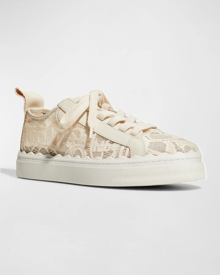 Lauren Logo Lace Low-Top Sneakers - Image 5