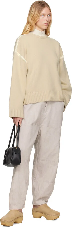 Lauren Manoogian Beige Suede Contour Clog - Image 5