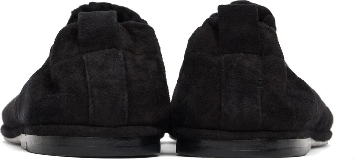 Lauren Manoogian Black Suede Banded Ballerina Flats - Image 2
