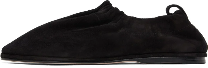 Lauren Manoogian Black Suede Banded Ballerina Flats - Image 3
