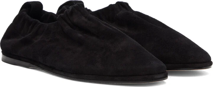 Lauren Manoogian Black Suede Banded Ballerina Flats - Image 4