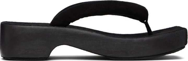 Lauren Manoogian Black Zori Sandals