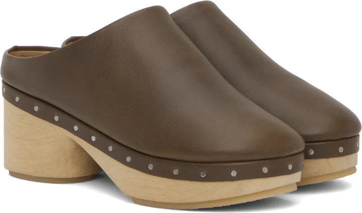 Lauren Manoogian Brown Studio Clogs - Image 4