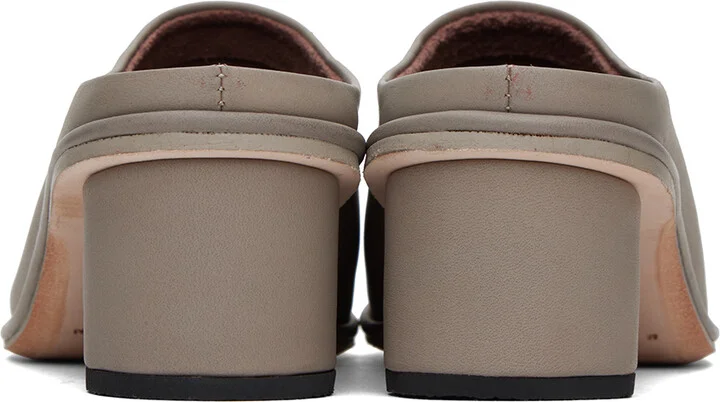 Lauren Manoogian Gray Column Mules - Image 2