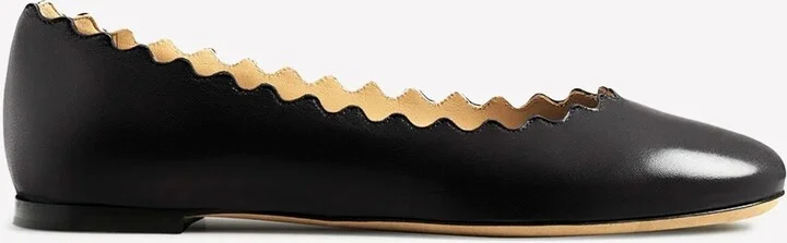 Lauren Nappa Leather Ballet Flats