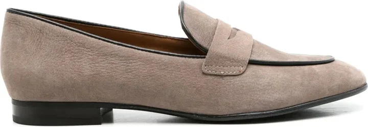 Lauren penny-slot leather loafers