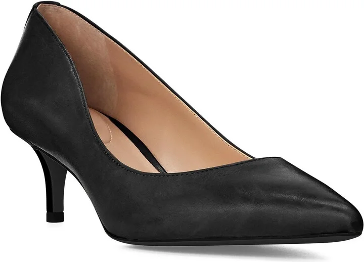 Lauren Ralph Lauren Adrienne Leather Pump Black 6 B (M)
