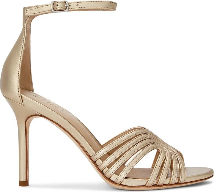 Lauren Ralph Lauren Allie Metallic Multistrap Sandal Woman Sandals - Image 3