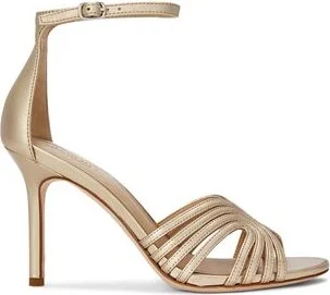 Lauren Ralph Lauren Allie Metallic Multistrap Sandal Woman Sandals