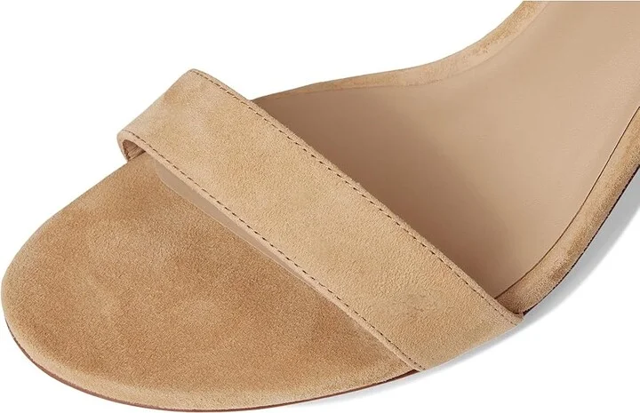 Lauren Ralph Lauren Allie Mid-Heel Suede Sandals Women's Sandals Buff : 11 B - Medium, Leather/Suede - Image 7