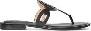 Lauren Ralph Lauren Audrie Burnished Leather Sandal Woman Thong sandal