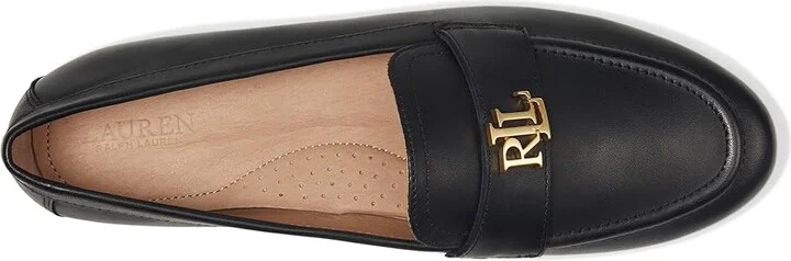 Lauren Ralph Lauren Averi III Burnished Leather Loafer Women's Shoes Black : 6.5 B - Medium - Image 2