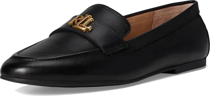 Lauren Ralph Lauren Averi III Burnished Leather Loafer Women's Shoes Black : 6.5 B - Medium - Image 5