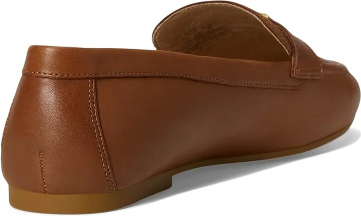 Lauren Ralph Lauren Averi III Burnished Leather Loafer Women's Shoes Deep Saddle Tan : 11 B - Medium - Image 4