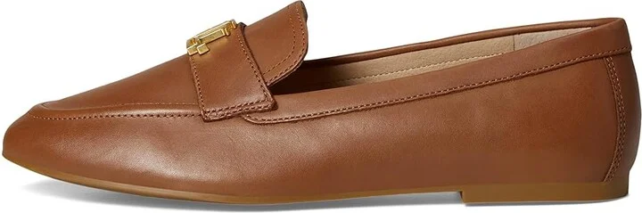Lauren Ralph Lauren Averi III Burnished Leather Loafer Women's Shoes Deep Saddle Tan : 11 B - Medium - Image 6