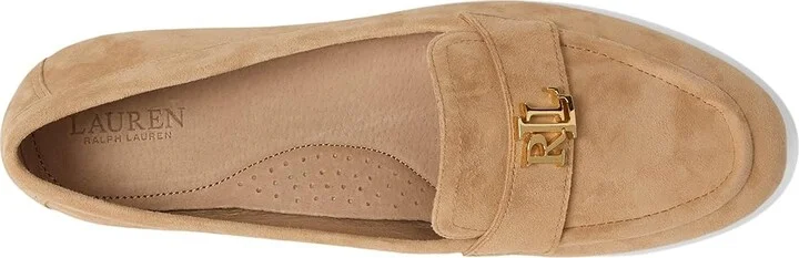 Lauren Ralph Lauren Averi III Suede Loafer Women's Shoes Buff : 5.5 B - Medium, Jute/Leather/Rubber - Image 2