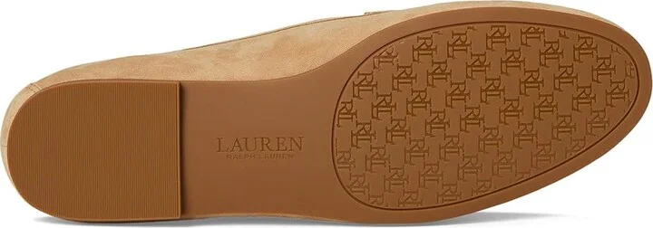 Lauren Ralph Lauren Averi III Suede Loafer Women's Shoes Buff : 5.5 B - Medium, Jute/Leather/Rubber - Image 3